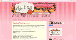 Desktop Screenshot of julieataletotell.blogspot.com