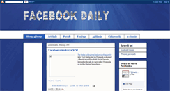 Desktop Screenshot of facebookdailynews.blogspot.com