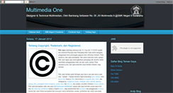 Desktop Screenshot of multimedianone.blogspot.com