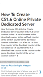 Mobile Screenshot of howtocreatecs16onlineprivateserver.blogspot.com