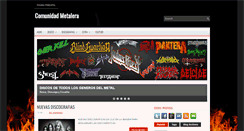 Desktop Screenshot of comunidaddelmetal.blogspot.com