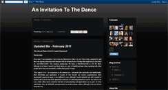 Desktop Screenshot of aninvitationtothedancersvp.blogspot.com