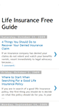 Mobile Screenshot of lifeinsurancefreeguide.blogspot.com