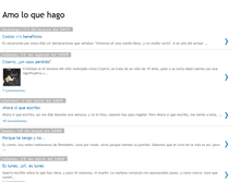 Tablet Screenshot of amoloquehago.blogspot.com