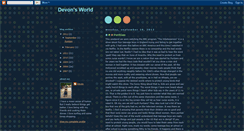 Desktop Screenshot of devonsworldblog.blogspot.com