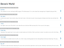 Tablet Screenshot of devonsworldblog.blogspot.com
