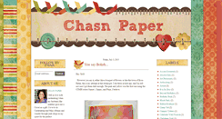 Desktop Screenshot of chasnpaper.blogspot.com