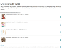 Tablet Screenshot of literaturadetaller.blogspot.com