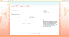 Desktop Screenshot of odetteannable.blogspot.com