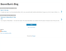 Tablet Screenshot of beaverbum.blogspot.com