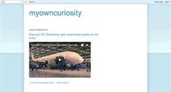 Desktop Screenshot of myowncuriosity.blogspot.com