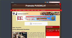 Desktop Screenshot of pramukapusdiklat.blogspot.com