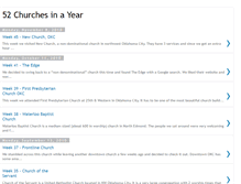 Tablet Screenshot of 52churchesinayear.blogspot.com