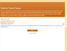 Tablet Screenshot of delivergoodnews.blogspot.com