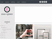 Tablet Screenshot of eve-r-green.blogspot.com