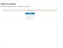Tablet Screenshot of neons-en-panne.blogspot.com
