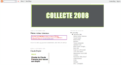 Desktop Screenshot of collecte2008.blogspot.com