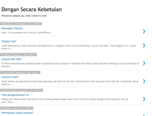 Tablet Screenshot of dengansecarakebetulan.blogspot.com