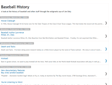 Tablet Screenshot of baseballhistory.blogspot.com