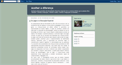 Desktop Screenshot of acolheradiferenca.blogspot.com