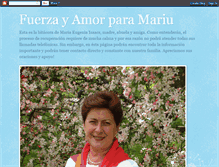 Tablet Screenshot of fuerzayamorparamariu.blogspot.com