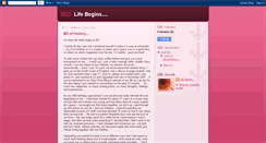 Desktop Screenshot of 40lifebegins.blogspot.com