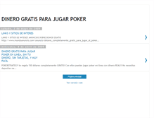 Tablet Screenshot of dinero-gratis-poker.blogspot.com