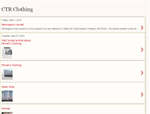 Tablet Screenshot of ctrclothing.blogspot.com