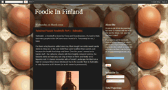 Desktop Screenshot of foodieinfinland.blogspot.com