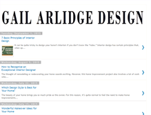 Tablet Screenshot of gailarlidgedesign.blogspot.com