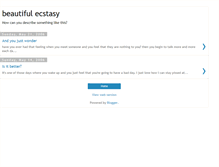 Tablet Screenshot of beautifulecstasy.blogspot.com