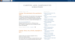 Desktop Screenshot of mycampingfinder.blogspot.com