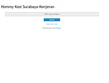 Tablet Screenshot of hommy-kost-surabaya-kenjeran.blogspot.com