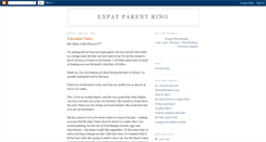 Desktop Screenshot of expatparentring.blogspot.com