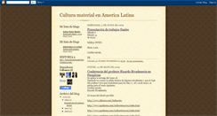 Desktop Screenshot of culturamaterialatinoamerica.blogspot.com