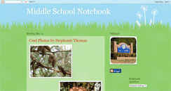 Desktop Screenshot of middleschoolnotebook.blogspot.com