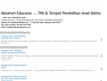 Tablet Screenshot of mataharieducares.blogspot.com