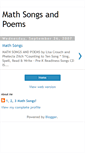 Mobile Screenshot of mathsongs.blogspot.com