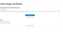Tablet Screenshot of mathsongs.blogspot.com