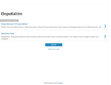 Tablet Screenshot of ekspokaltim.blogspot.com