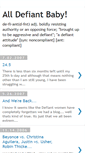 Mobile Screenshot of defiant-baby.blogspot.com