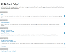 Tablet Screenshot of defiant-baby.blogspot.com