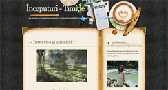 Desktop Screenshot of inceputuri-timide.blogspot.com