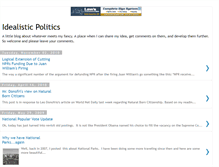 Tablet Screenshot of idealistic-politics.blogspot.com