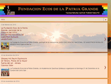 Tablet Screenshot of fundacionecosdelapatriagrande.blogspot.com