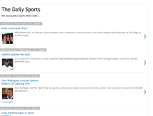 Tablet Screenshot of mydailysports.blogspot.com