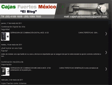 Tablet Screenshot of cajasfuertesmexico.blogspot.com