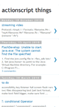 Mobile Screenshot of actionscriptthings.blogspot.com