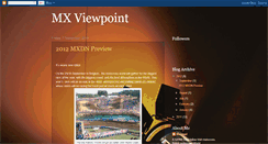 Desktop Screenshot of mxviewpoint.blogspot.com