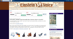 Desktop Screenshot of einsteinsvoice.blogspot.com